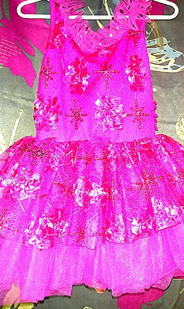 Pink sequin dance costume/pageant costume